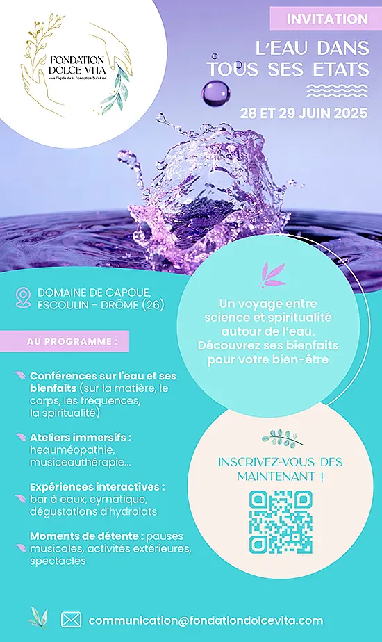 L'eau dans tous ses états - les 27, 28 juin 2025