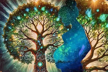 Femme enceinte et Arbre de la Vie