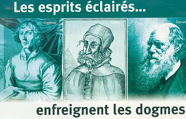 esprits éclairés : Copernic - Galilée - Darwin